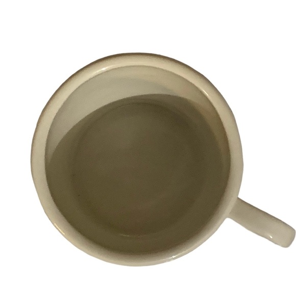 Anthropologie Coffee Mug Monogram "C" Cup Gift Bird White Black - Picture 2 of 4